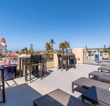 Coronado Beach Resort rooftop deck