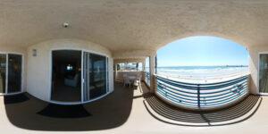 Southern California Beach Club virtual tour of 1BDa balcony
