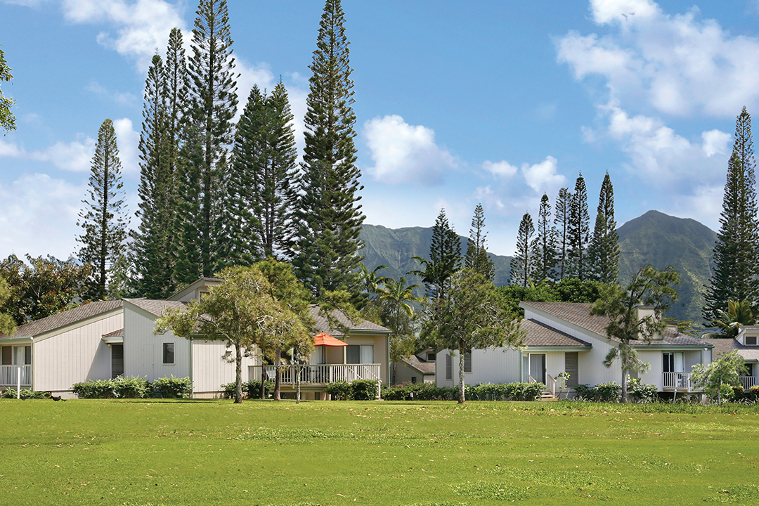 Makai Club Resort cottages from golf course