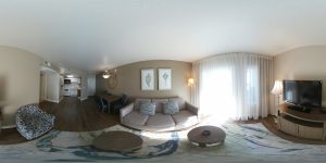 Capistrano SurfSide Inn 360 Virtual tour 1 bedroom living room