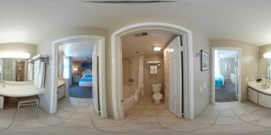 Capistrano SurfSide Inn 360 Virtual tour 2bd1ba bath