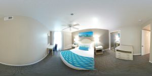 Capistrano SurfSide Inn 360 Virtual tour 2bd2ba guest bedroom